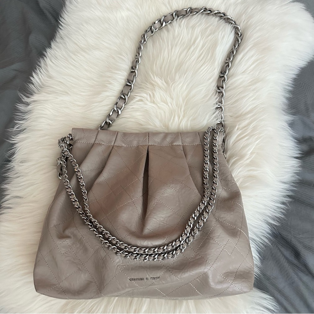 Charles and Keith Duo Double Chain Hobo Bag